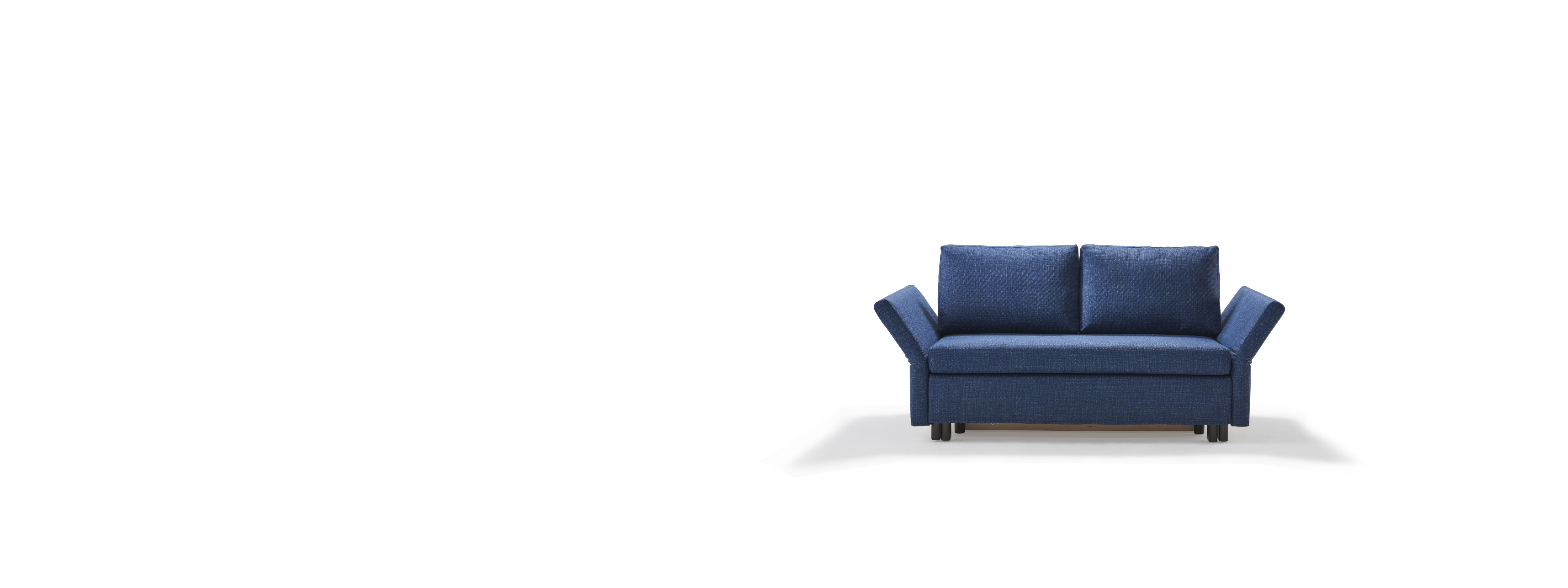 Royal blaues Schlafsofa Modell Paula